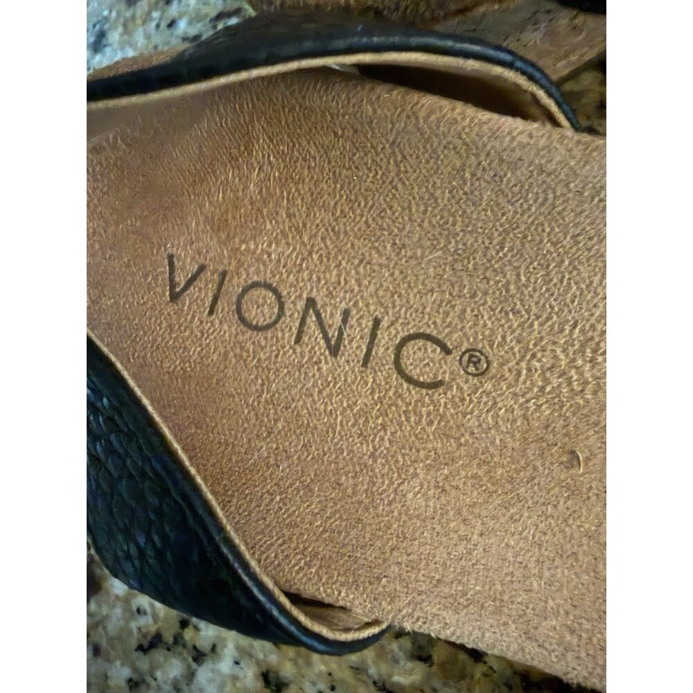 Vionic Orlando Wedge Black Strappy Sandel 7.5 NEW w/o Box - Picture 2 of 9